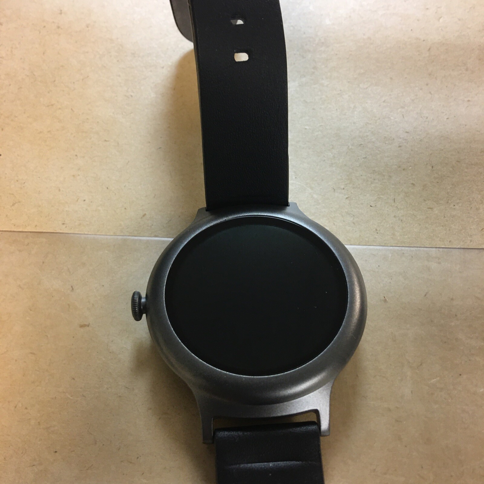 LG Watch Style W270 45.7mm Titanium Stainless Steel Black Classic Buckle
