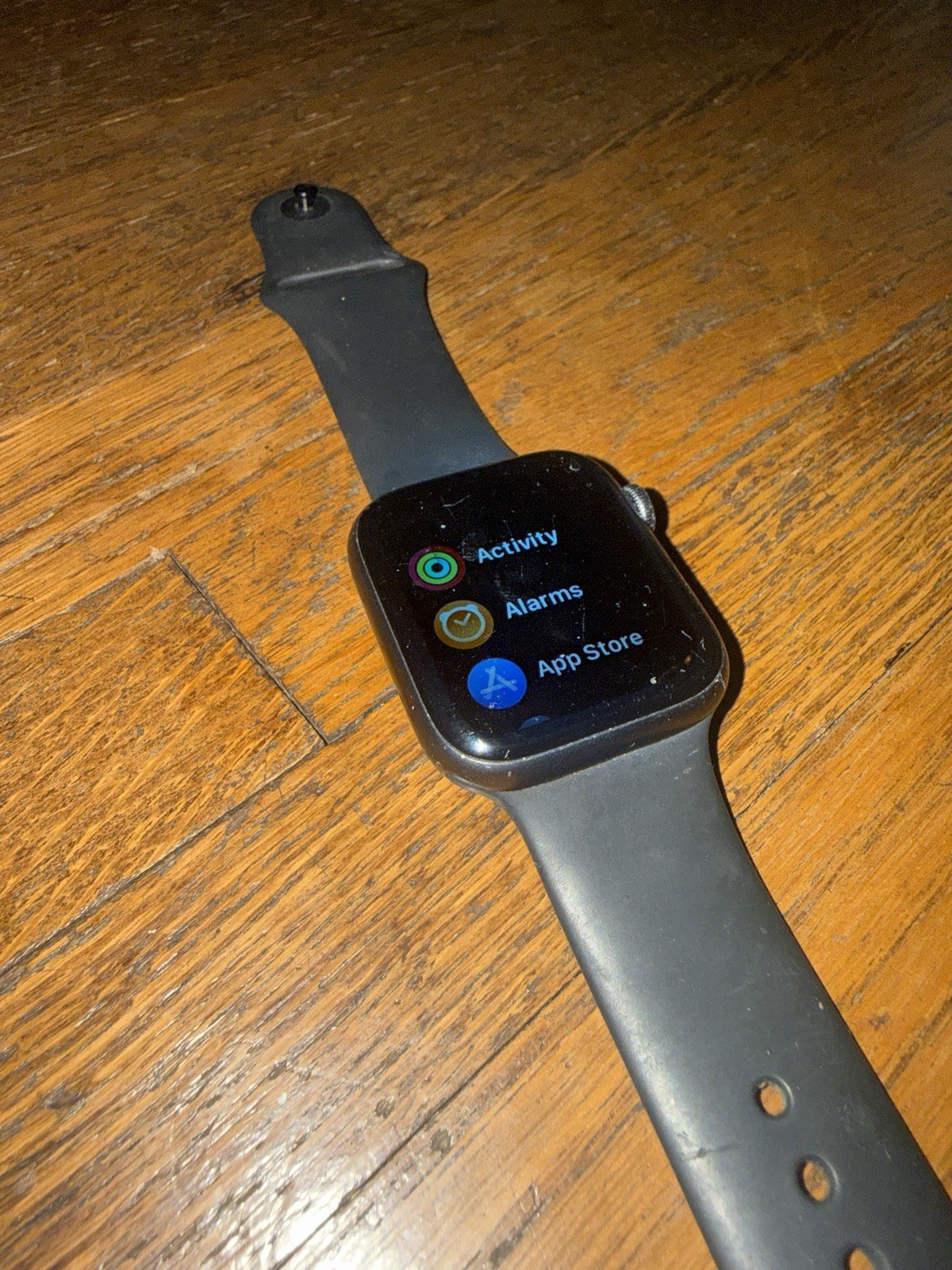 Apple Watch Series 6 44mm Graphite Stainless Steel Case with Black Sport Band