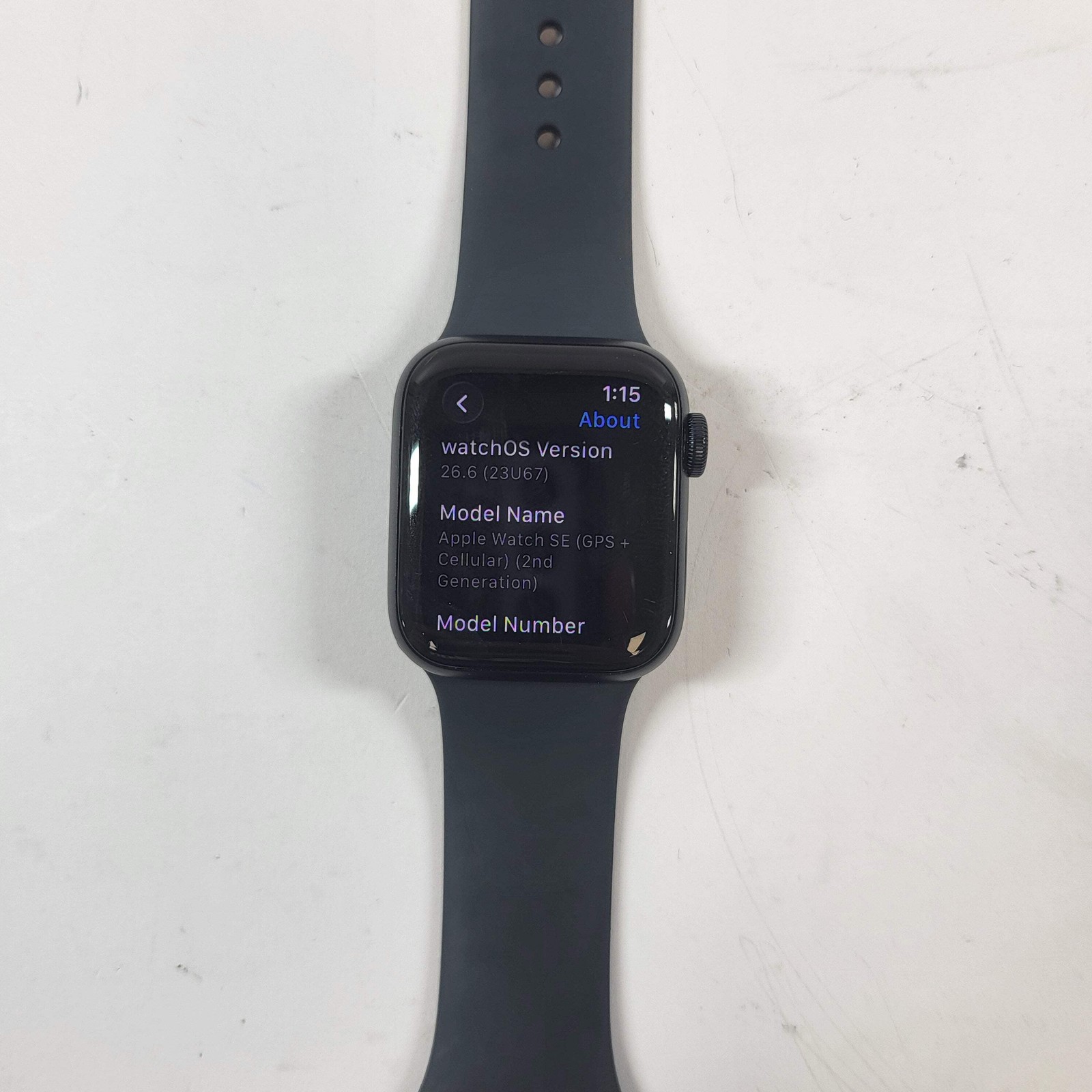 Unlocked Apple Watch SE 2nd Gen 40MM Midnight Aluminum Black Sport Band