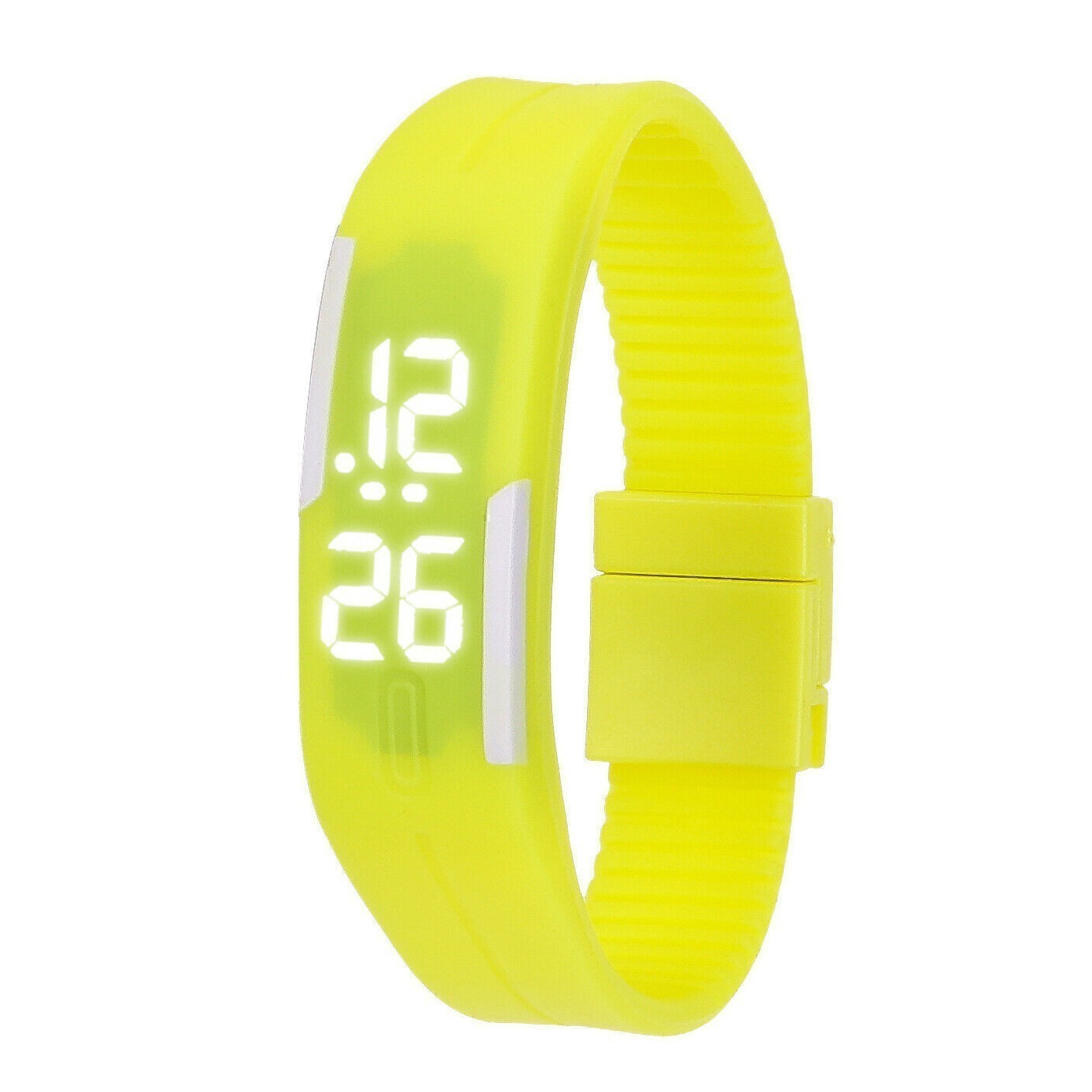 LED Display Waterproof Sports Watch Soft Silicone Sports Wrist Smart Watch Strap
