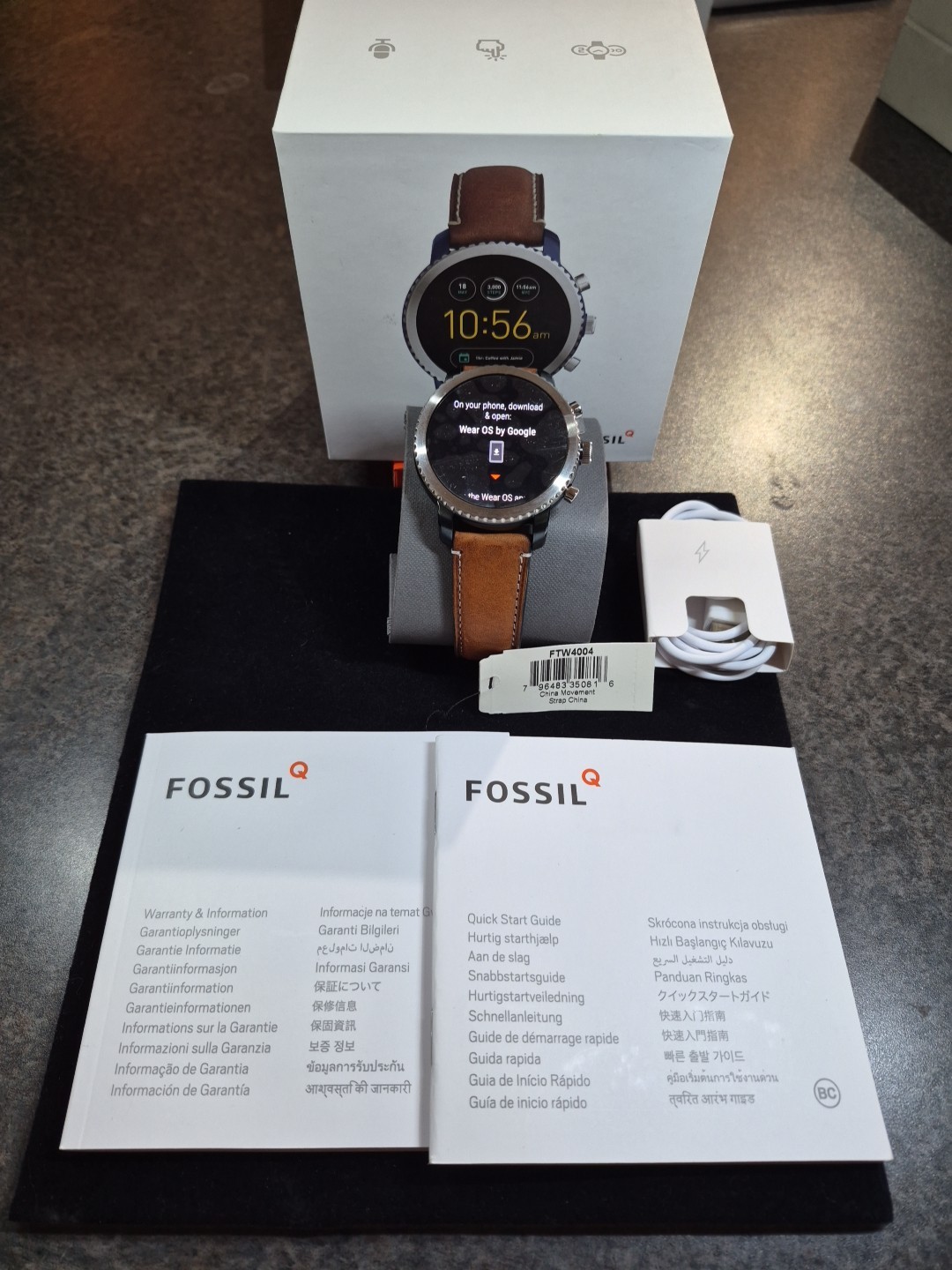 Fossil Smart Watch Q Explorist Gen 3 (Model FTW4004 / DW4A)