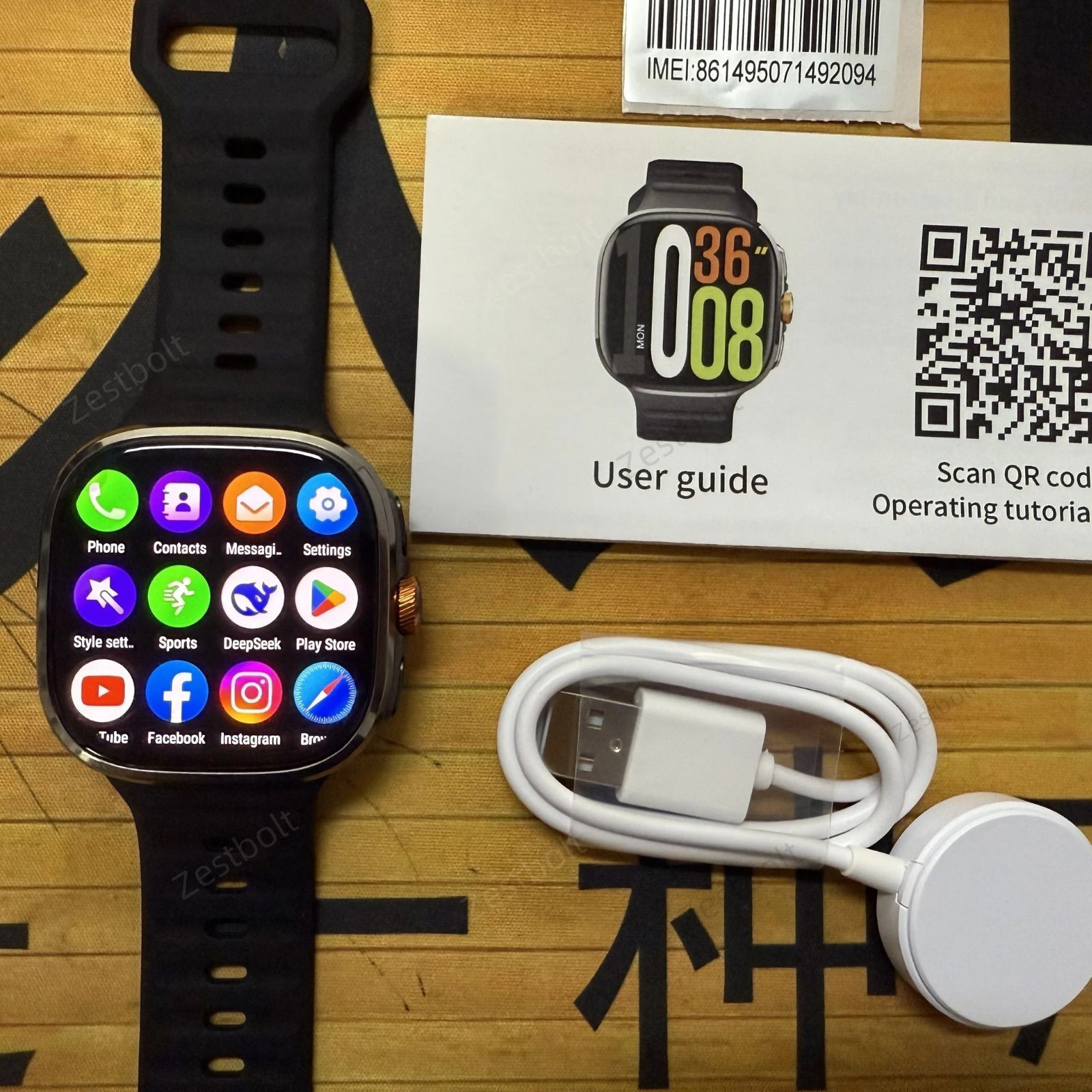4G Smart Watch Android SIM Card GPS WiFi Rotating Camera AMOLED Phone Watch