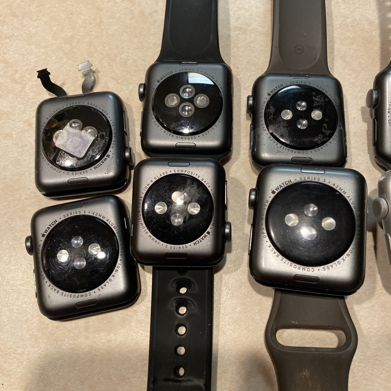 LOT OF 10 Apple Watch Series 3 (Mixed) Untested As Is! Parts Or Repair! #8