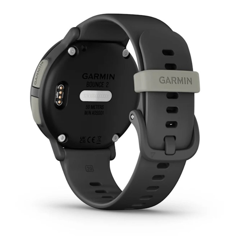 Garmin Bounce 2 Kids LTE Smartwatch Bundle w/ Microfiber Cloth, Slate Gray