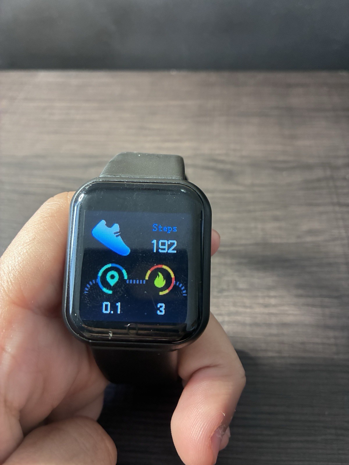 LHT16(G) Smart Watch 44mm Black Silicone Band Fitness, Heart Rate, Sleep