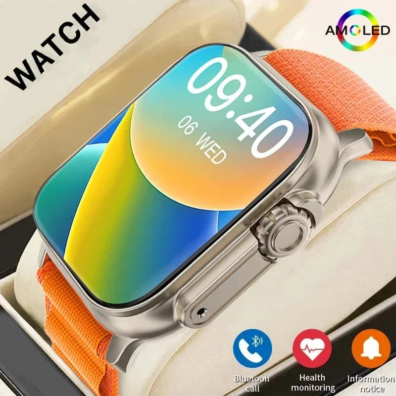 2026 New Men Smart Watch 2.01 Inch HD Screen Bluetooth Call Health Fitness Track