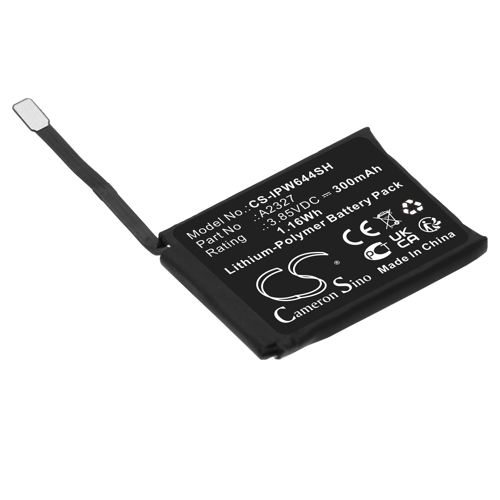 BATTERIE 300mAh Type A2327 For Apple Watch Series S6 44mm