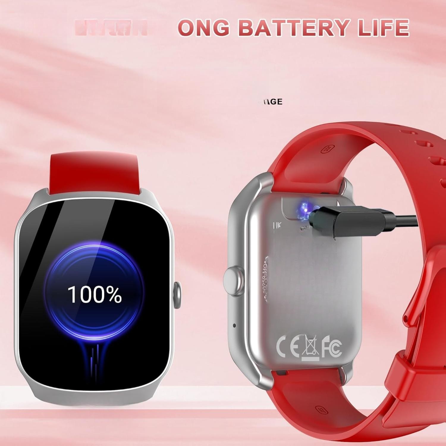 Smart Watch for Men Women, 1.95” HD Curved Screen Smartwatch(Answer/Make