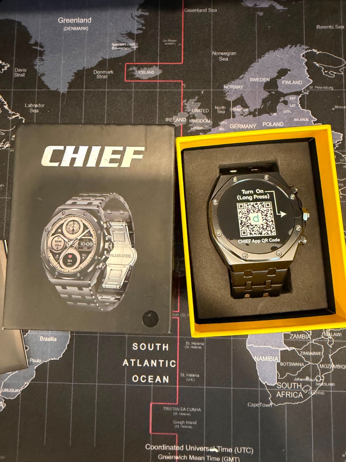 Official Reseller – AlphaGear Chief Smart Watch Dark Gray AMOLED Open Box