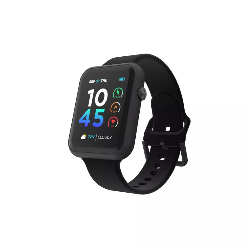 iTouch Air 4 Smartwatch Black – Fitness Tracker with Heart Rate, Excellent