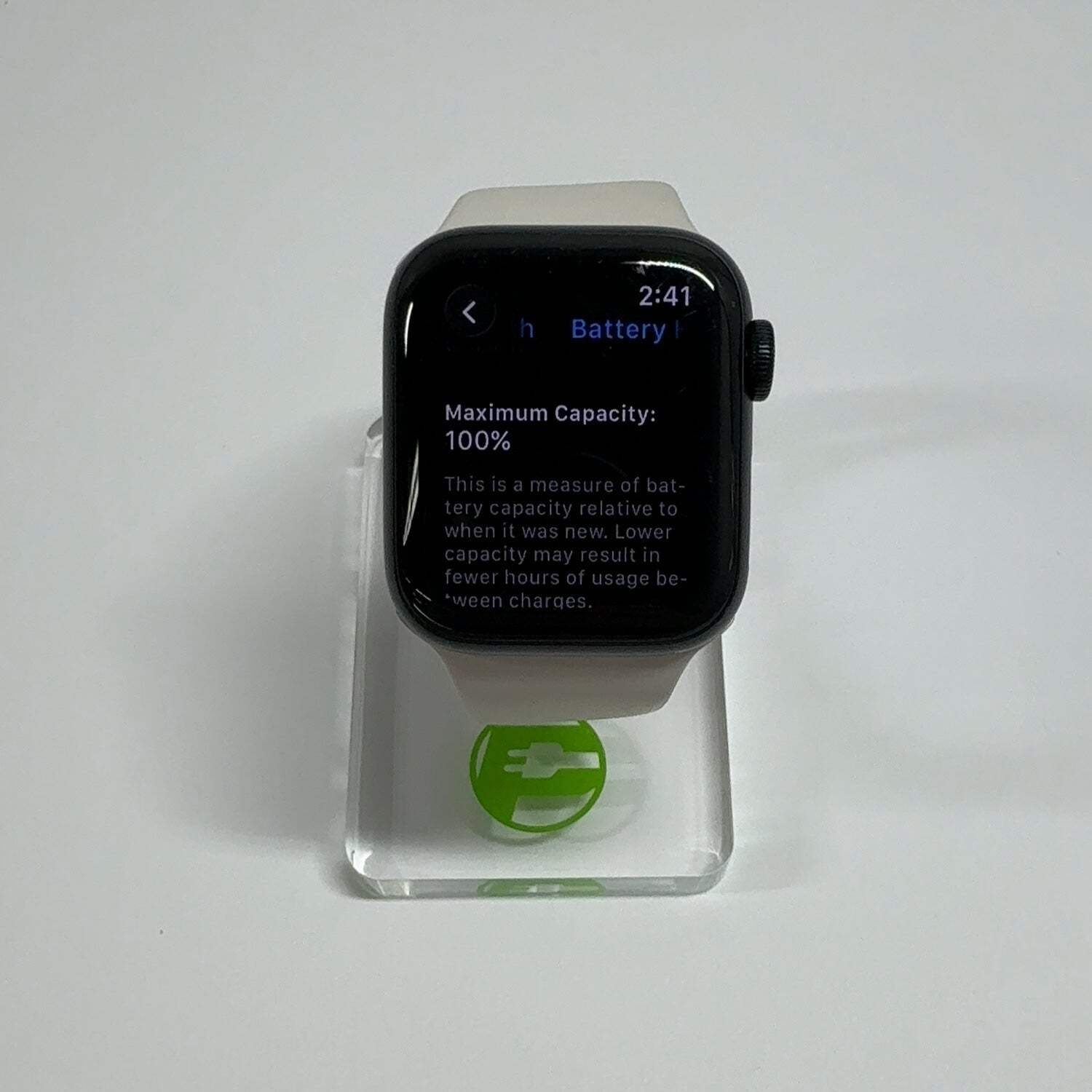 GPS Only Apple Watch SE 2nd Gen 40MM Midnight Aluminum White Sport Band