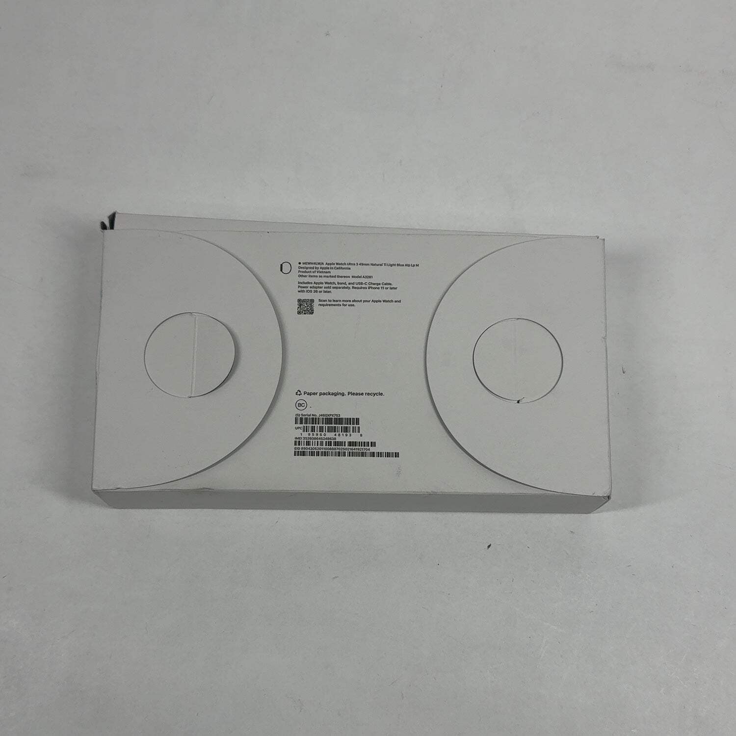 New Unlocked Apple Watch Ultra 3 49MM Natural Titanium