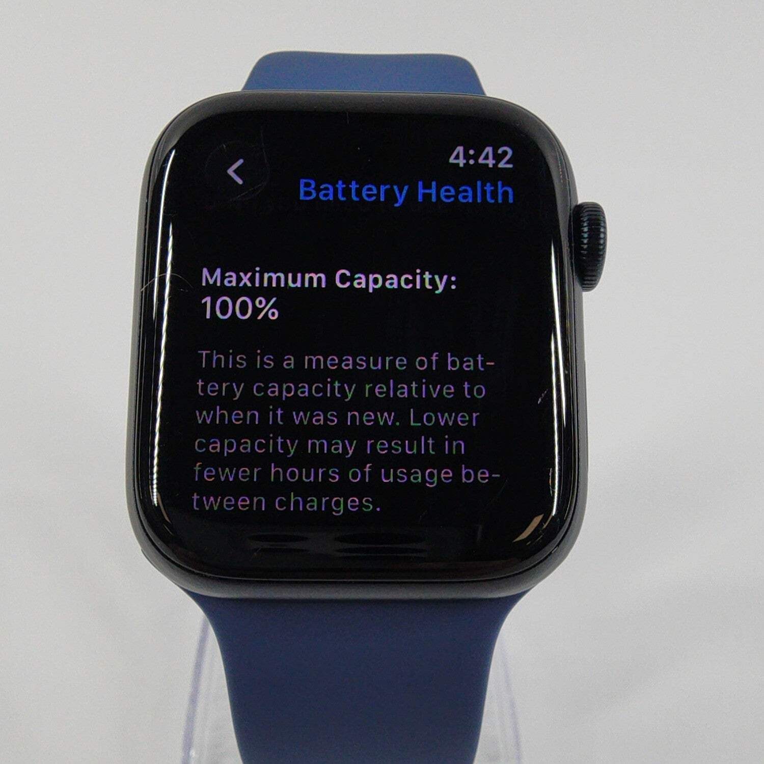 GPS Only Apple Watch SE 3 44MM Midnight Aluminum Denim Sport Band MEPJ4LW/A
