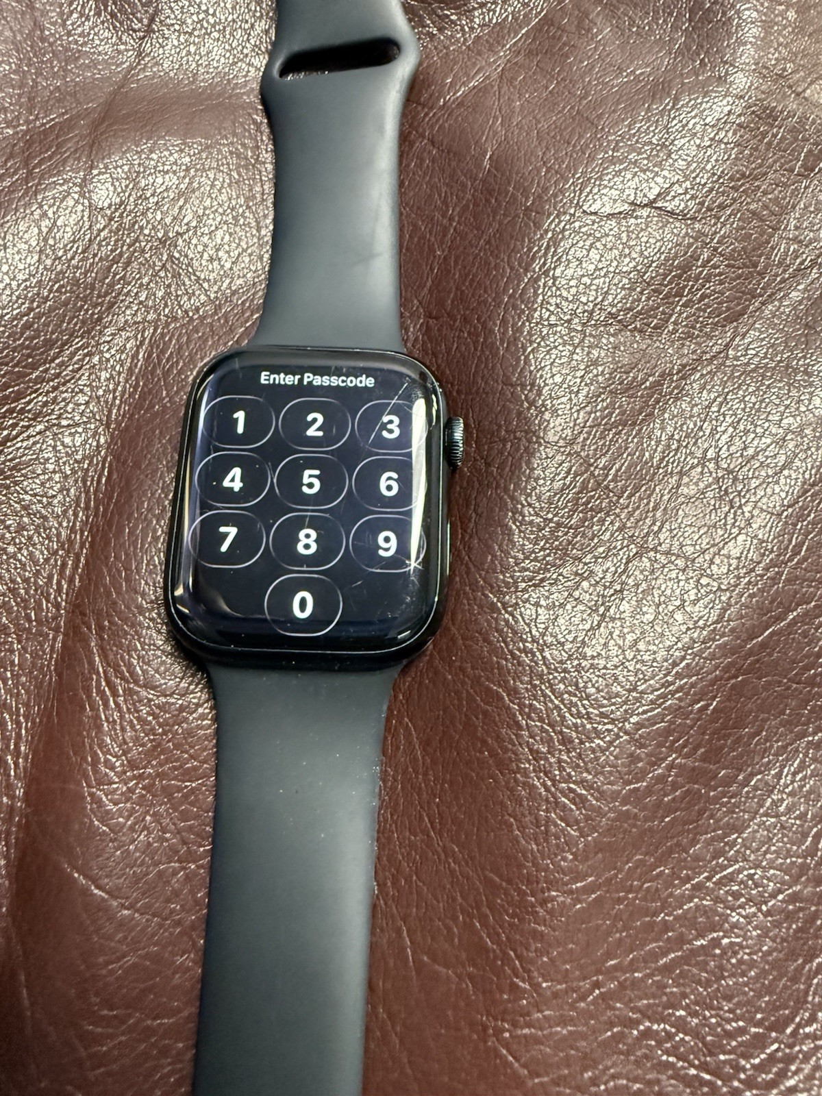 Apple Watch Series 8 45mm Midnight Aluminum Case with Sport Band, M/L (GPS)…