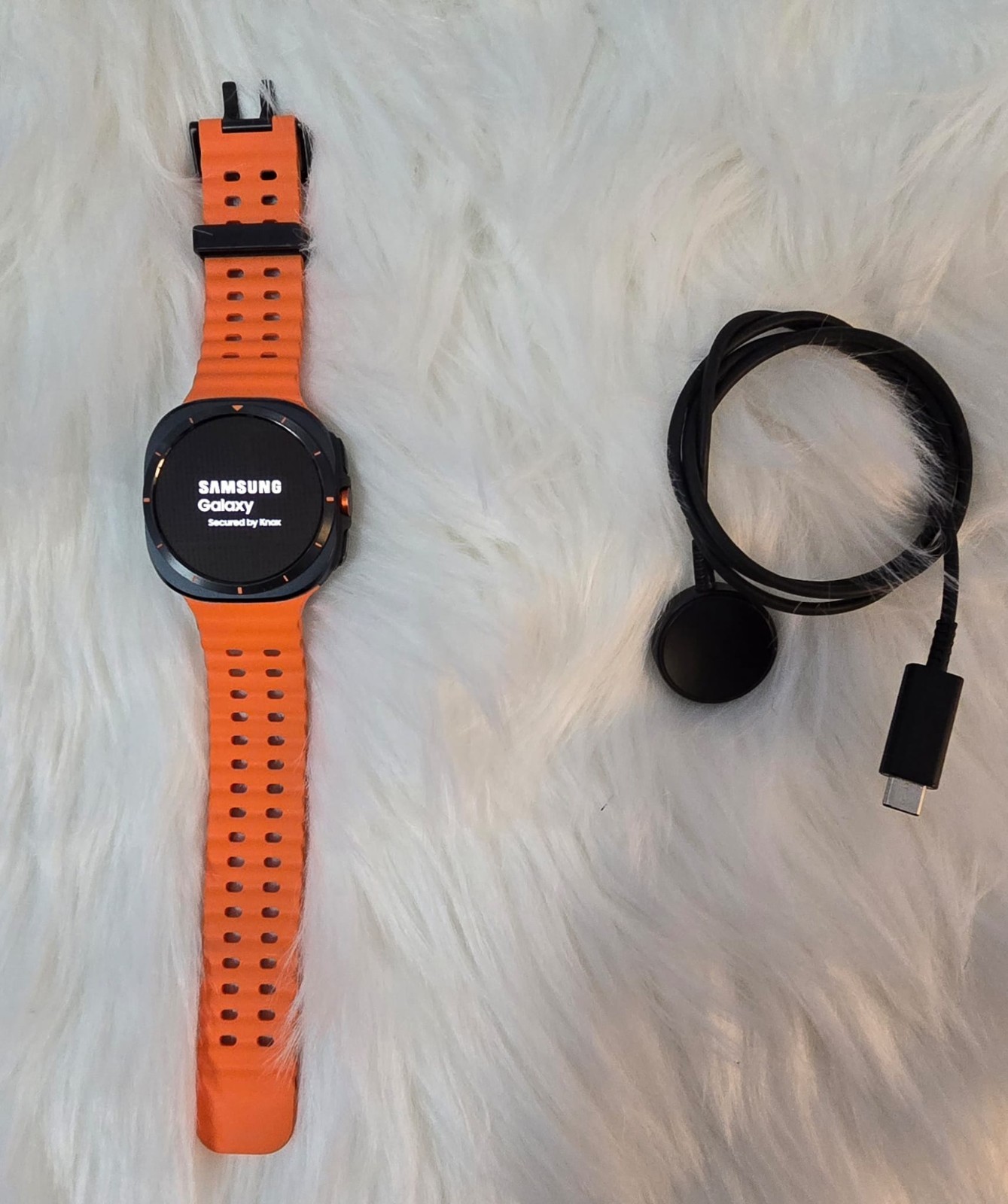 Samsung Galaxy Watch Ultra SM-L705U LTE 47MM Titanium Marine Orange Excellent