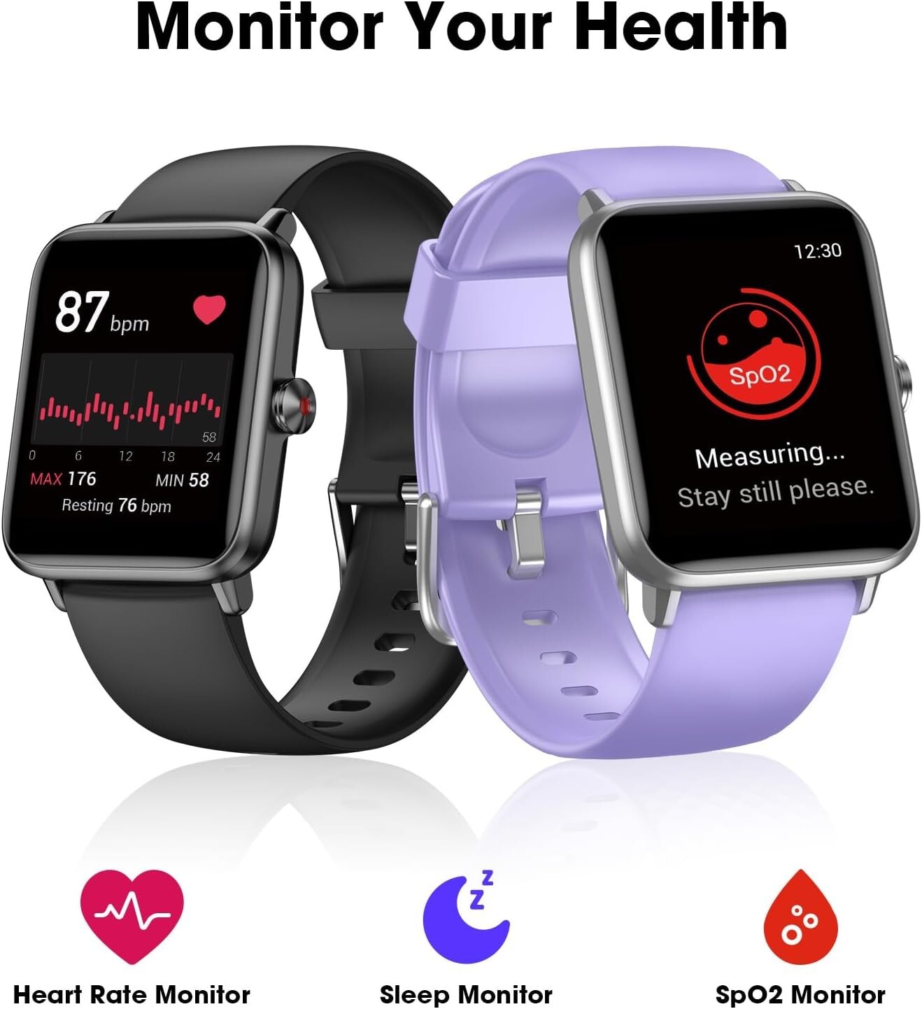 Reloj Inteligente de Mujer Hombre para Iphone Apple Samsung Android y Bluetooth