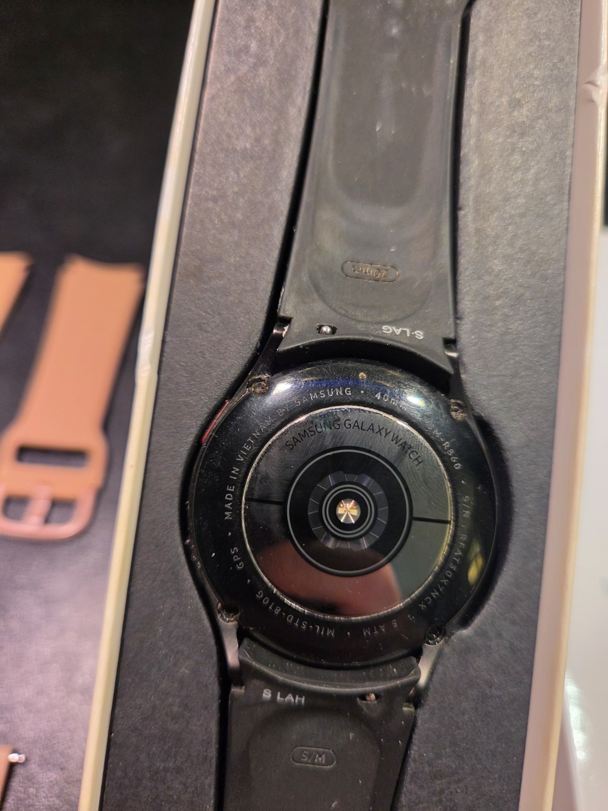 Samsung Galaxy Watch4 SM-R860 40mm Black Aluminum Case with 7 Bands, 2 Covers, +