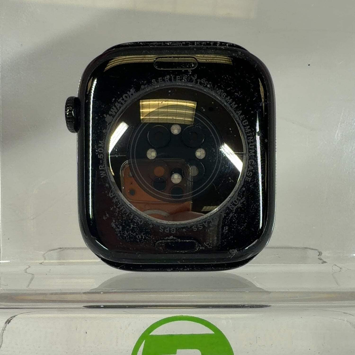 Broken Unlocked Apple Watch Series 11 46MM Black Band MFC44LW/A SCRATCHED SCREEN
