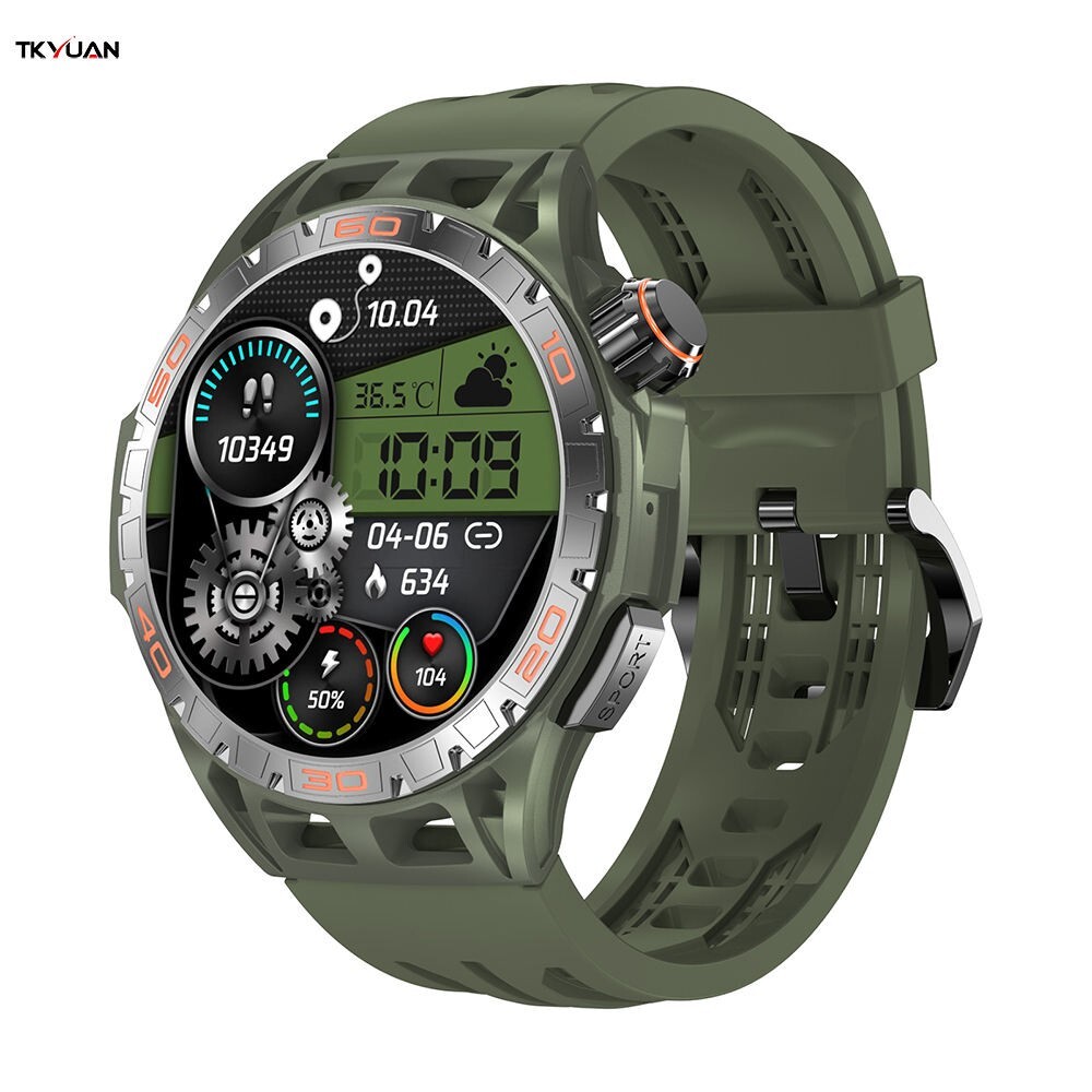 Sports Smart Watch 400mAh AMOLED With BT Calling Heart Rate Blood Oxygen