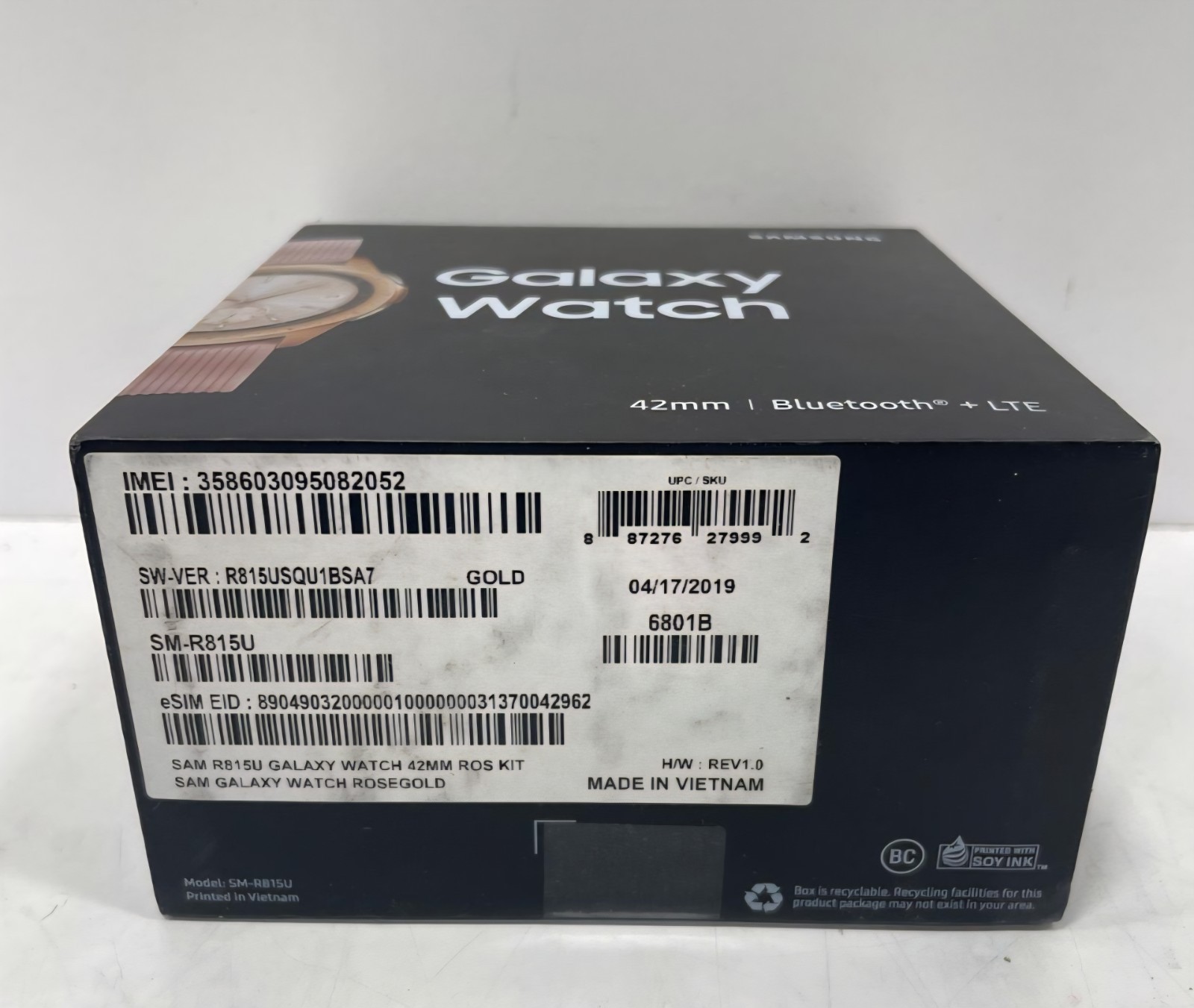Galaxy Watch SM R15u 42mm Rose Gold Bluetooth LTE GPS