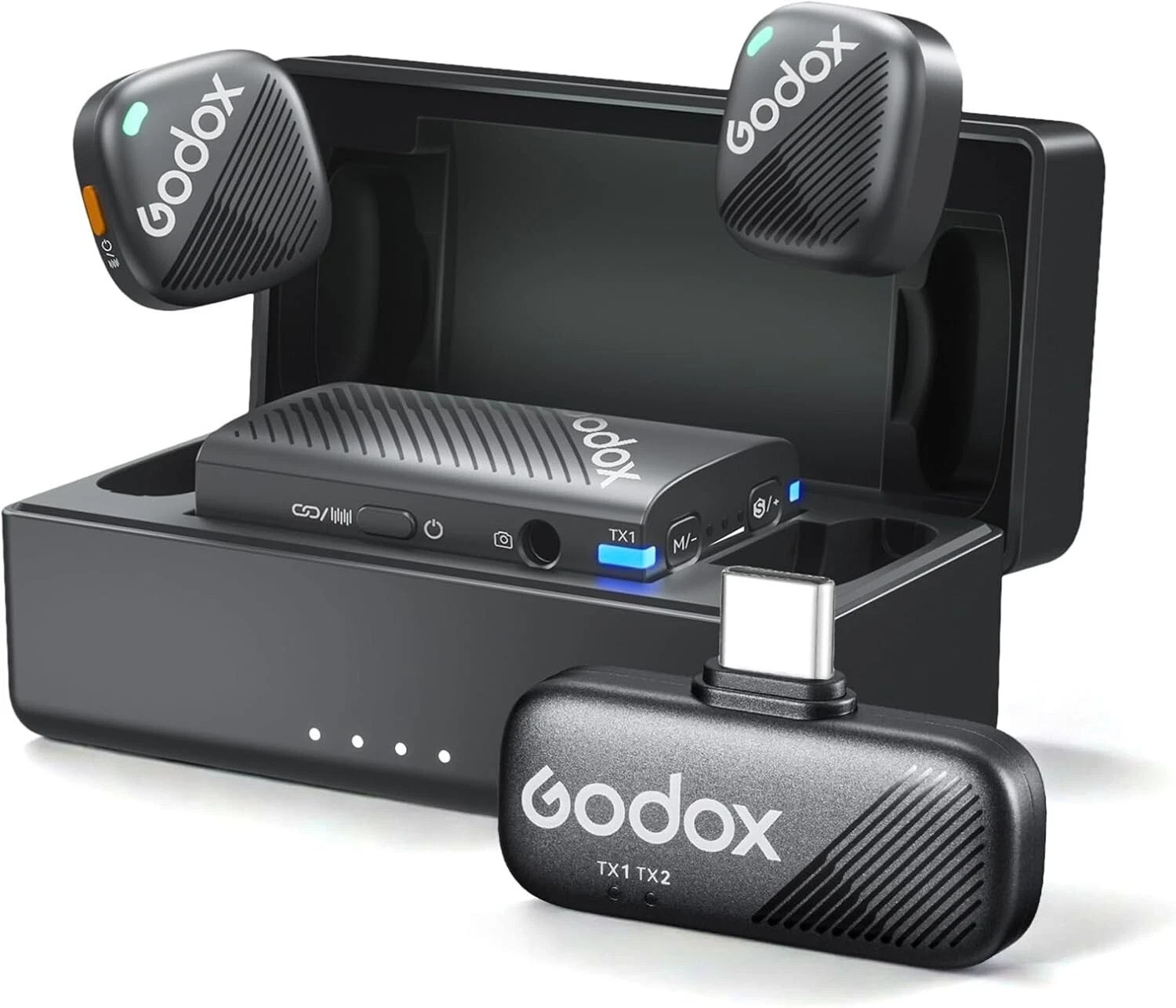 Godox Cube C Combo Kit2 2.4GHz Wireless Microphone System