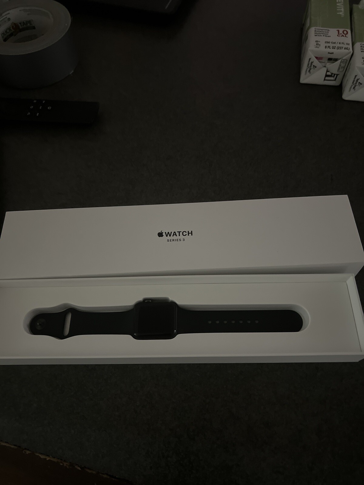 Apple Watch Series 3 38 mm Gray Case Black Aluminium Smartwatch – MTF02LLA