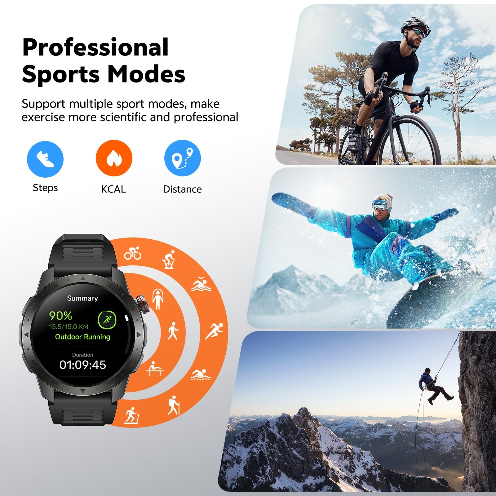 Military Smart Watches for Men Built-in GPSAnswer/Make Calls, 1.43 AMOLED Scr…