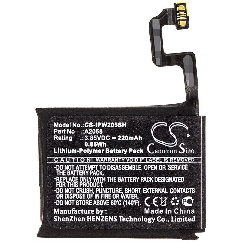 BATTERIE 220mAh Type A2058 For Apple A1975 A1977 A2007 Iwatch Series 4 40mm