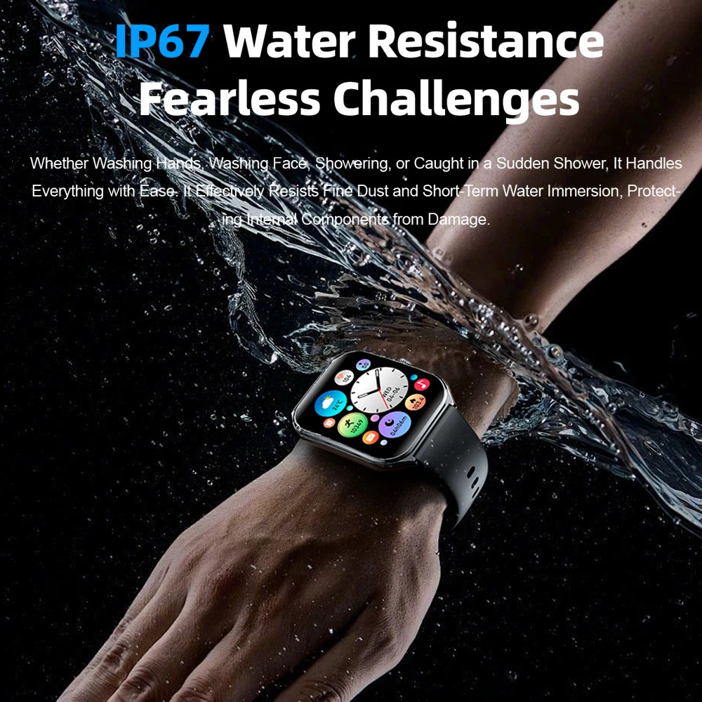 2026 New Smartwatch 1.96 inch Ultra-thin Bluetooth Call Health Monitor IP68