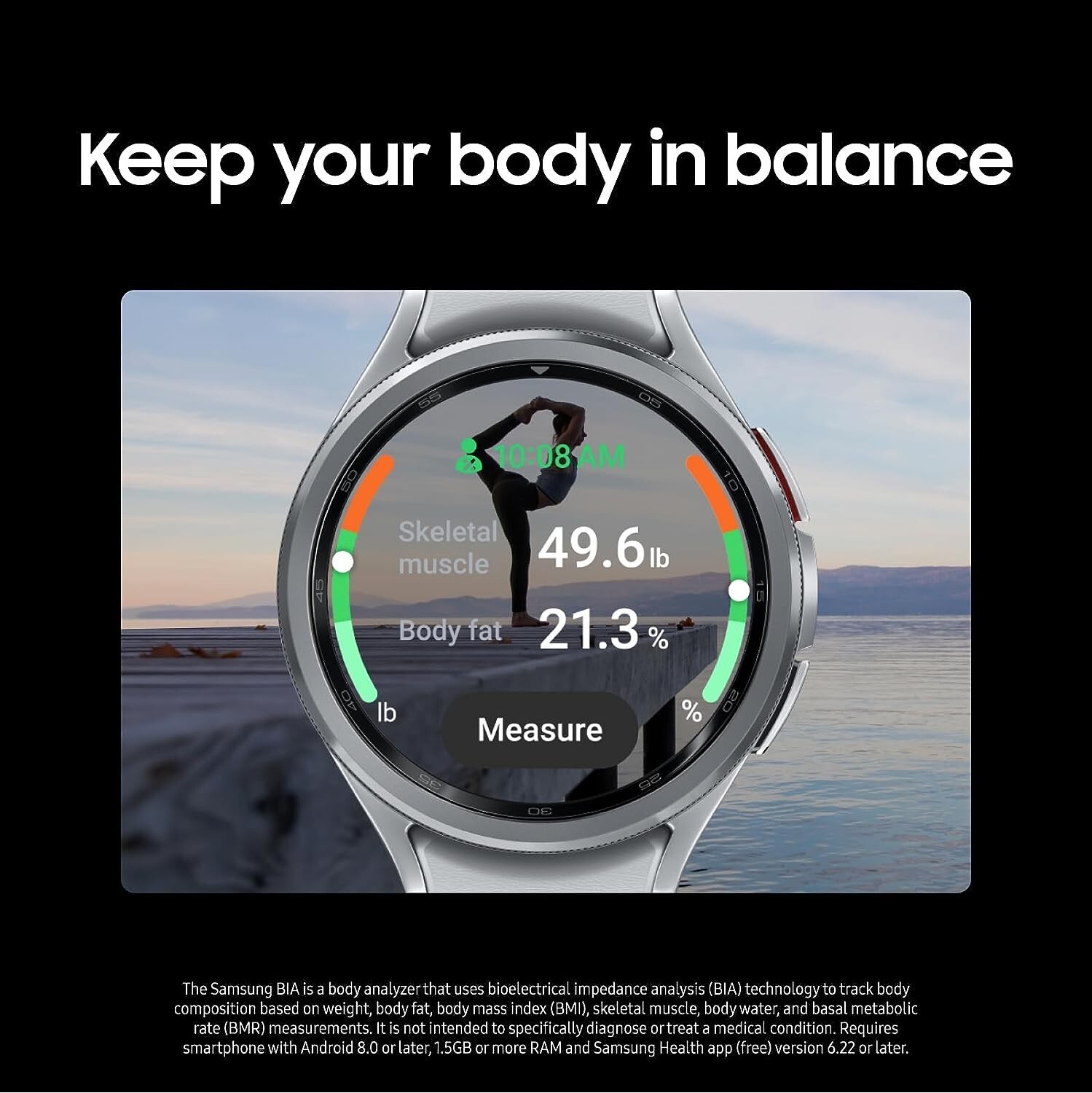 SAMSUNG Galaxy Watch 6 Bespoke Edition 47mm US Version, Link Bracelet Band Black