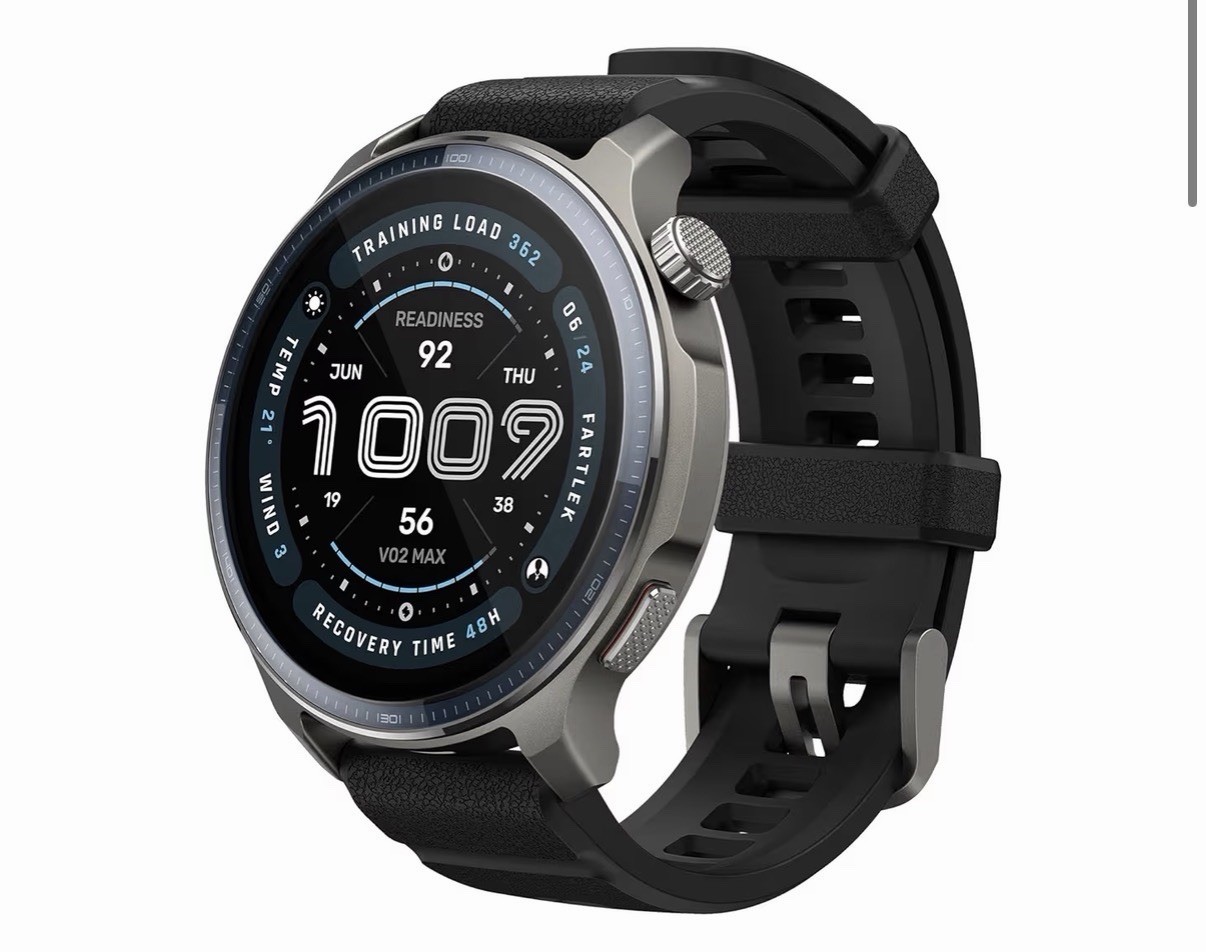Amazfit 47mm Balance 2 AMOLED Smart Watch Dual Band GPS 21-Day Battery (Black)