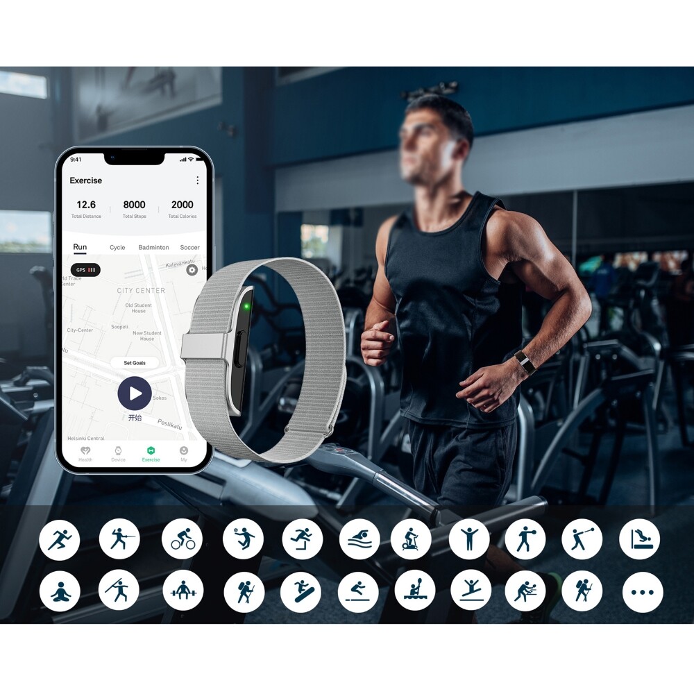 Smart Health Wristband, Wearable Activity Fitness Tracker Heart Rate Bracelet