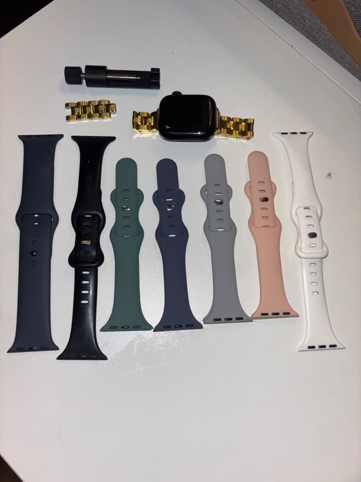 Apple Watch Series 9 41mm Aluminum Case with Sport Band – Midnight, S/M (GPS)…