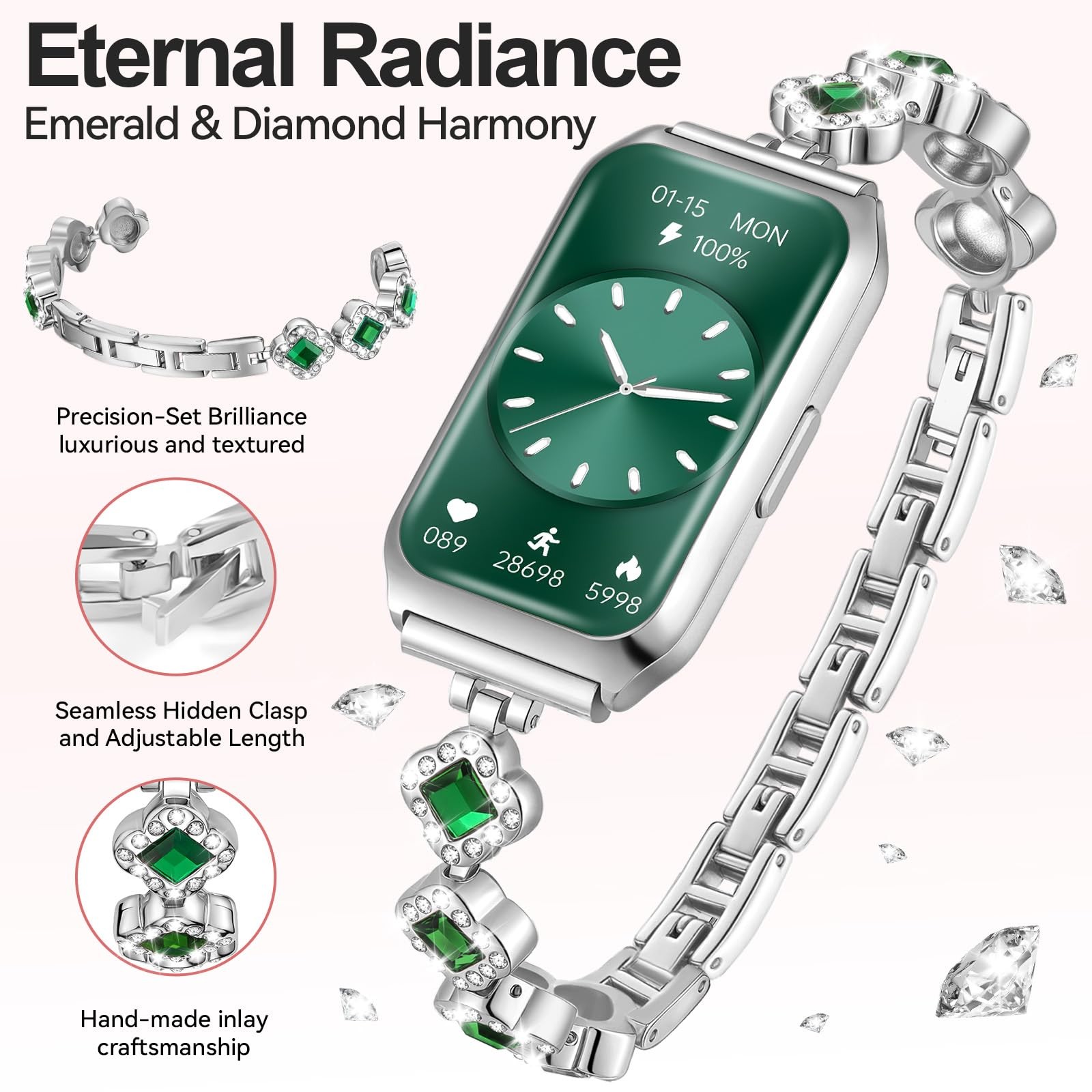 Smart Watches for Women,Fitness Tracker Watches with Sleep Monitor/Heart Rate…