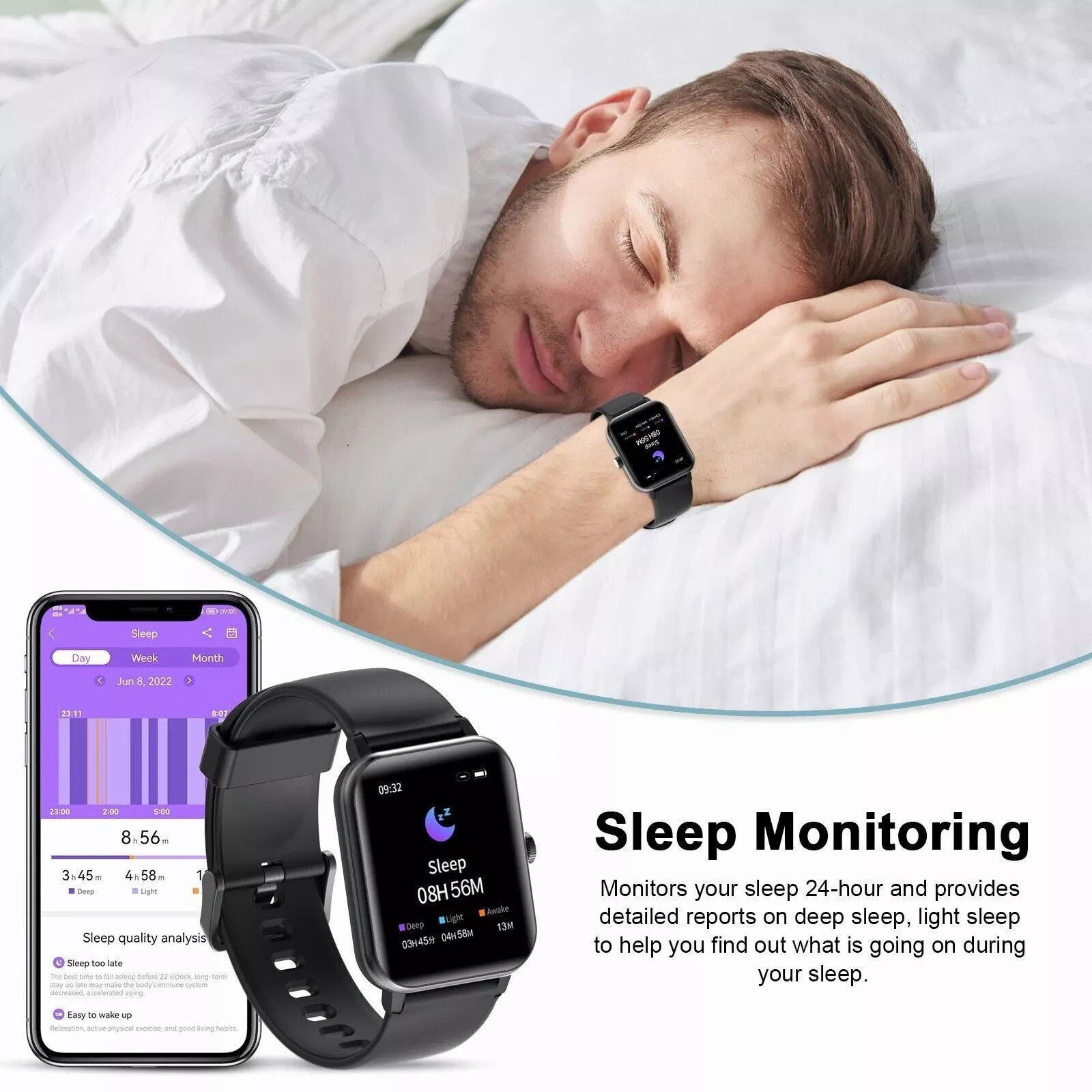 2026 Smart Watch For Men/Women, Waterproof Smartwatch Bluetooth iPhone Samsung