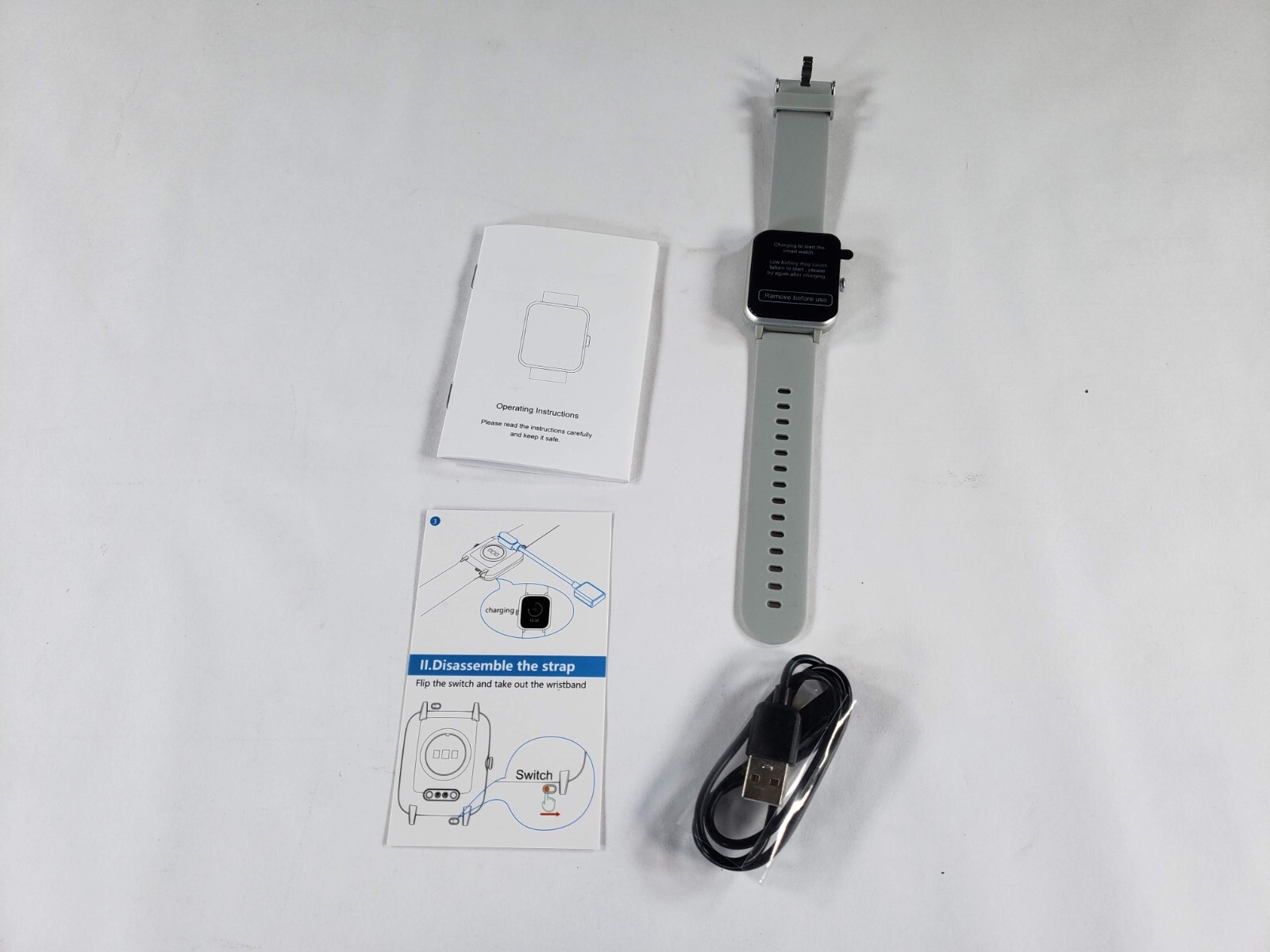 GRV Smart Watch for iOS and Android Phones Answer/Make Calls For Men/Women, Gray