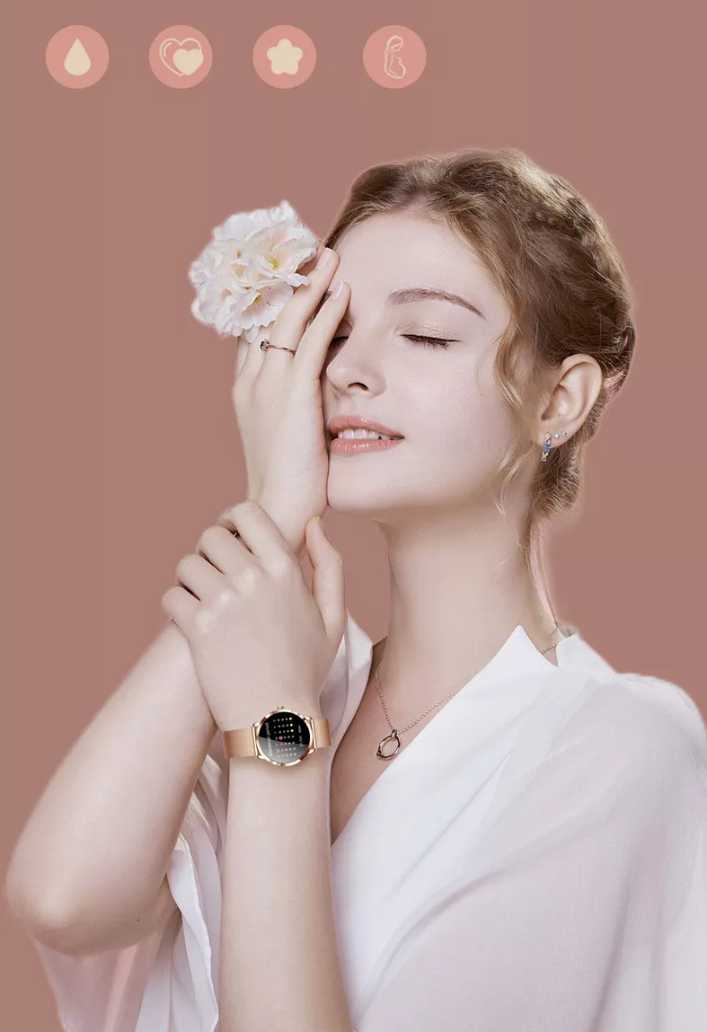 Women Fashion Smart Watch Heart Rate Blood Pressure Sleep Monitor-New