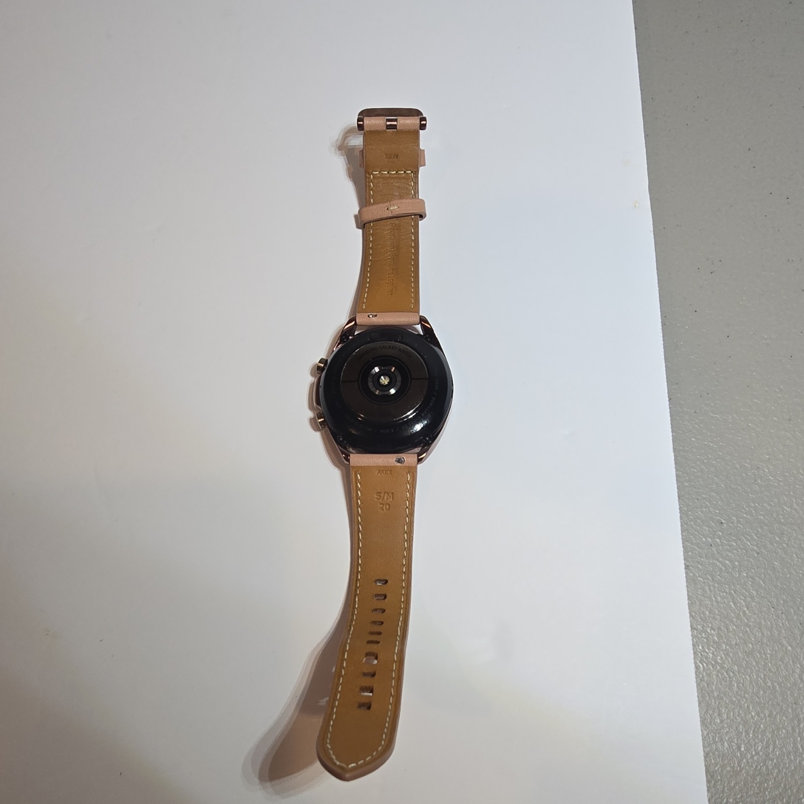 Samsung Galaxy Watch3 41mm Rose Gold Steel Beige Leather Band GPS 8GB