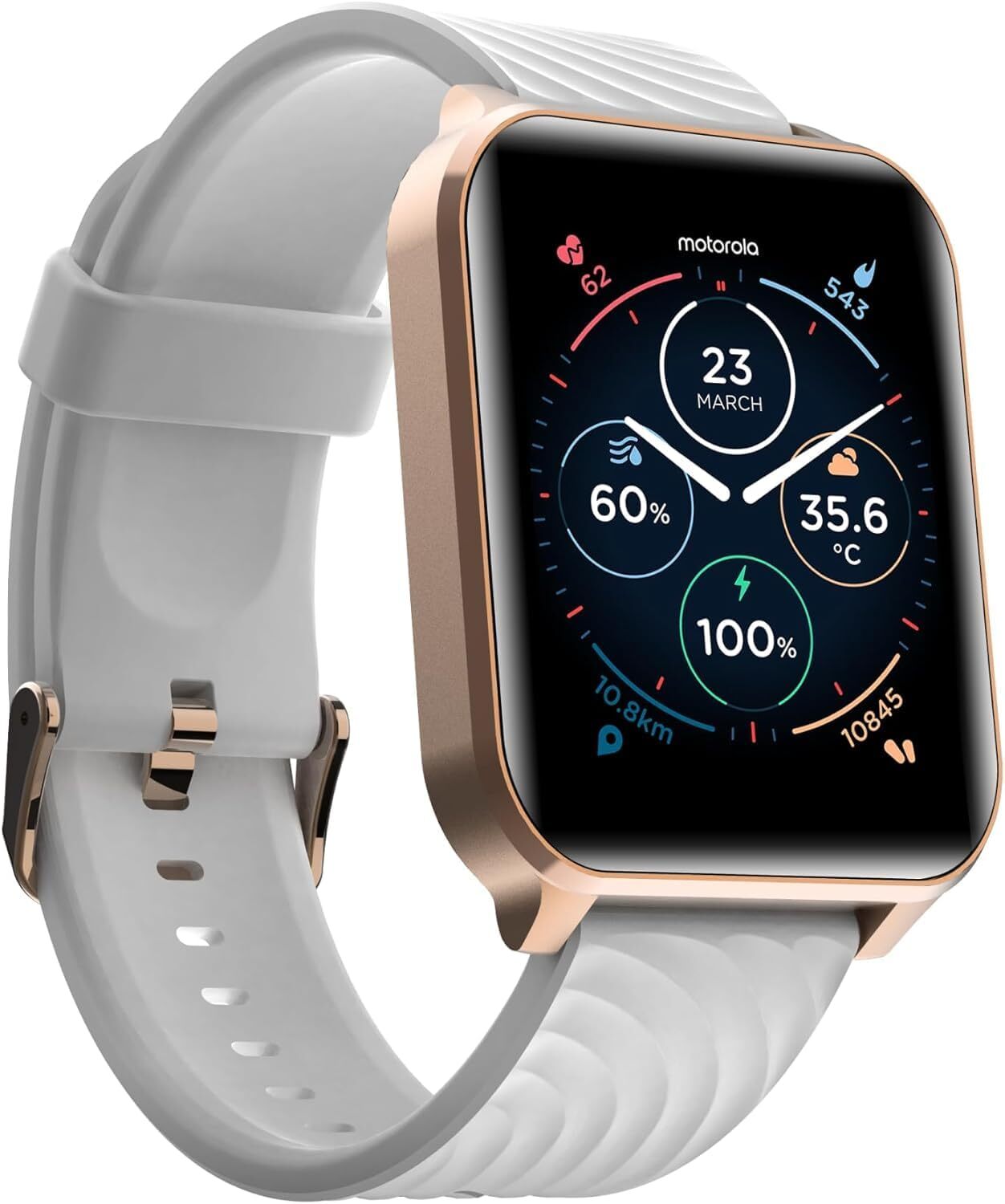 Motorola Moto 70 Health and Fitness Bluetooth Smartwatch Rose Gold – Watch Only