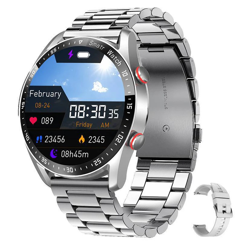 Business Bluetooth Smart Watch Health Monitoring ECG Heart Rate Blood Pressure