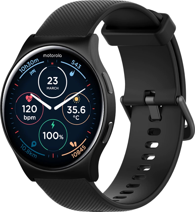 Motorola Moto Watch 120 – Premium Bluetooth Smartwatch with AMOLED Display,
