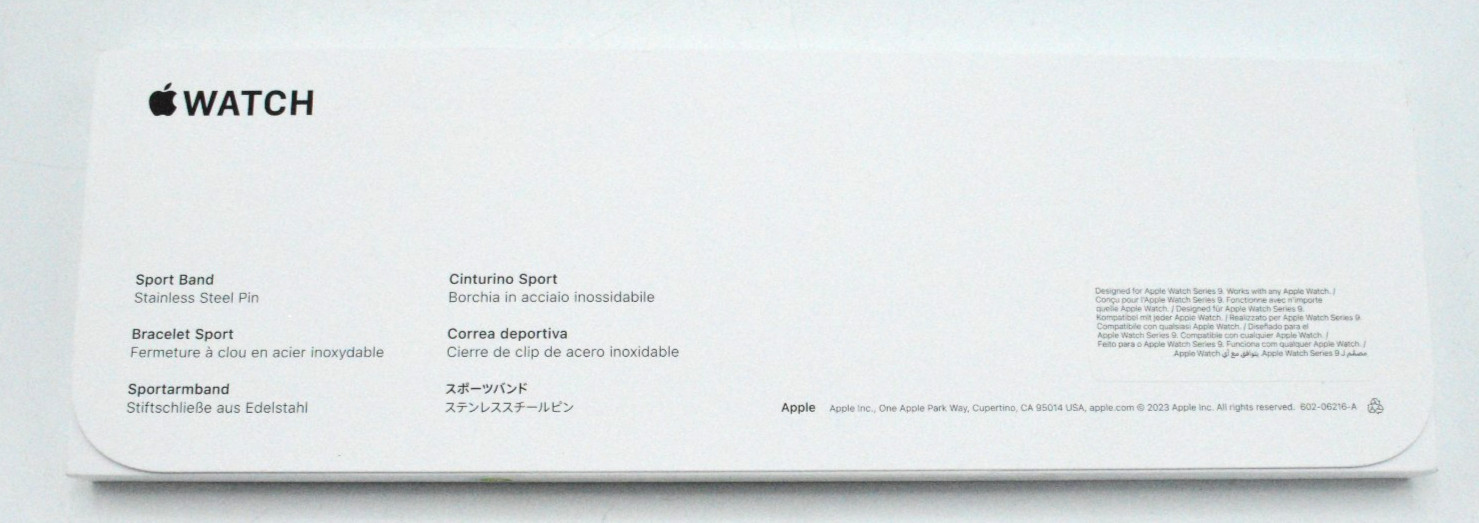 Apple Watch Series 9 41mm A2978 Midnight Aluminum/Sport Band M/L GPS MR8X3LL/A