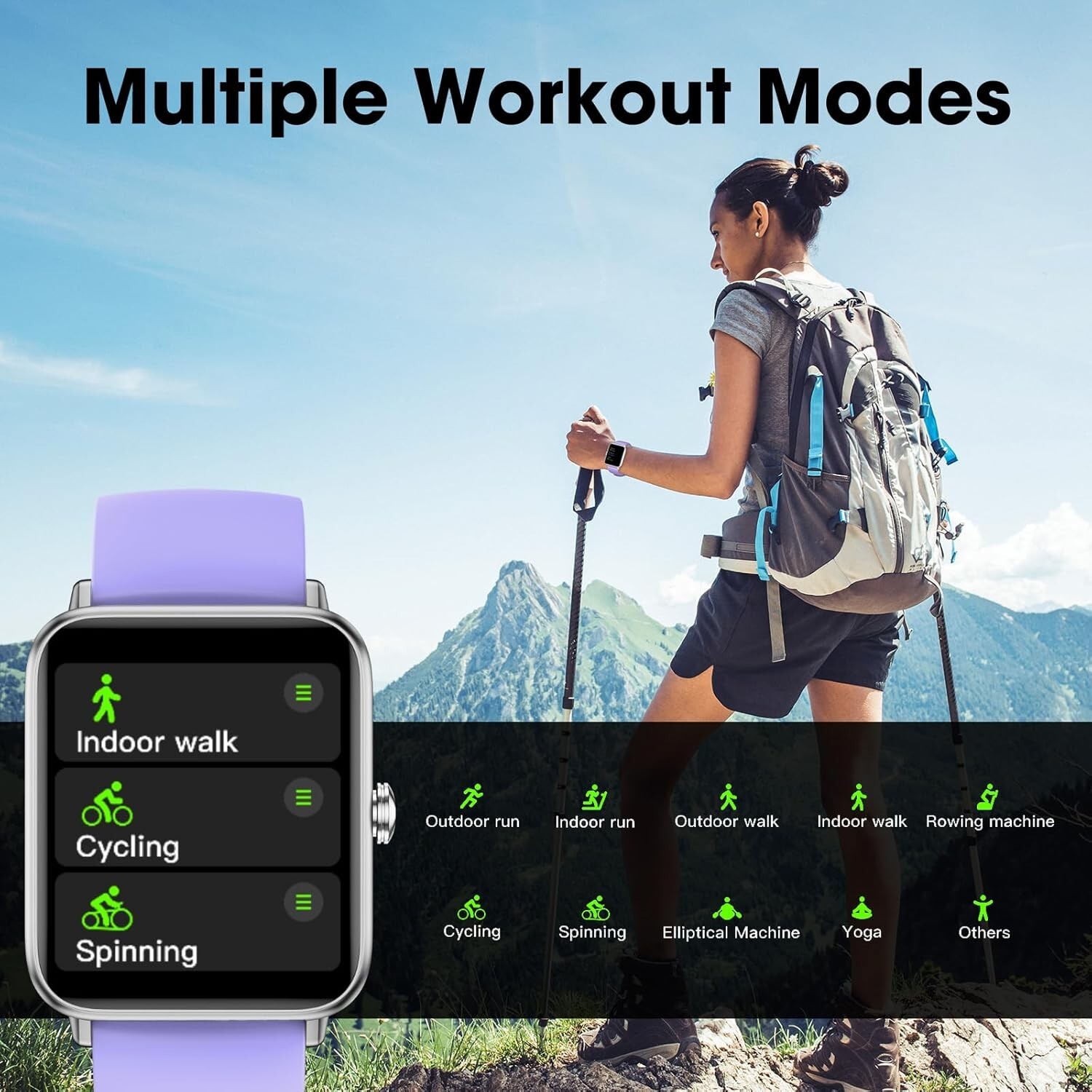 Reloj Inteligente de Mujer Hombre para Iphone Apple Samsung Android y Bluetooth