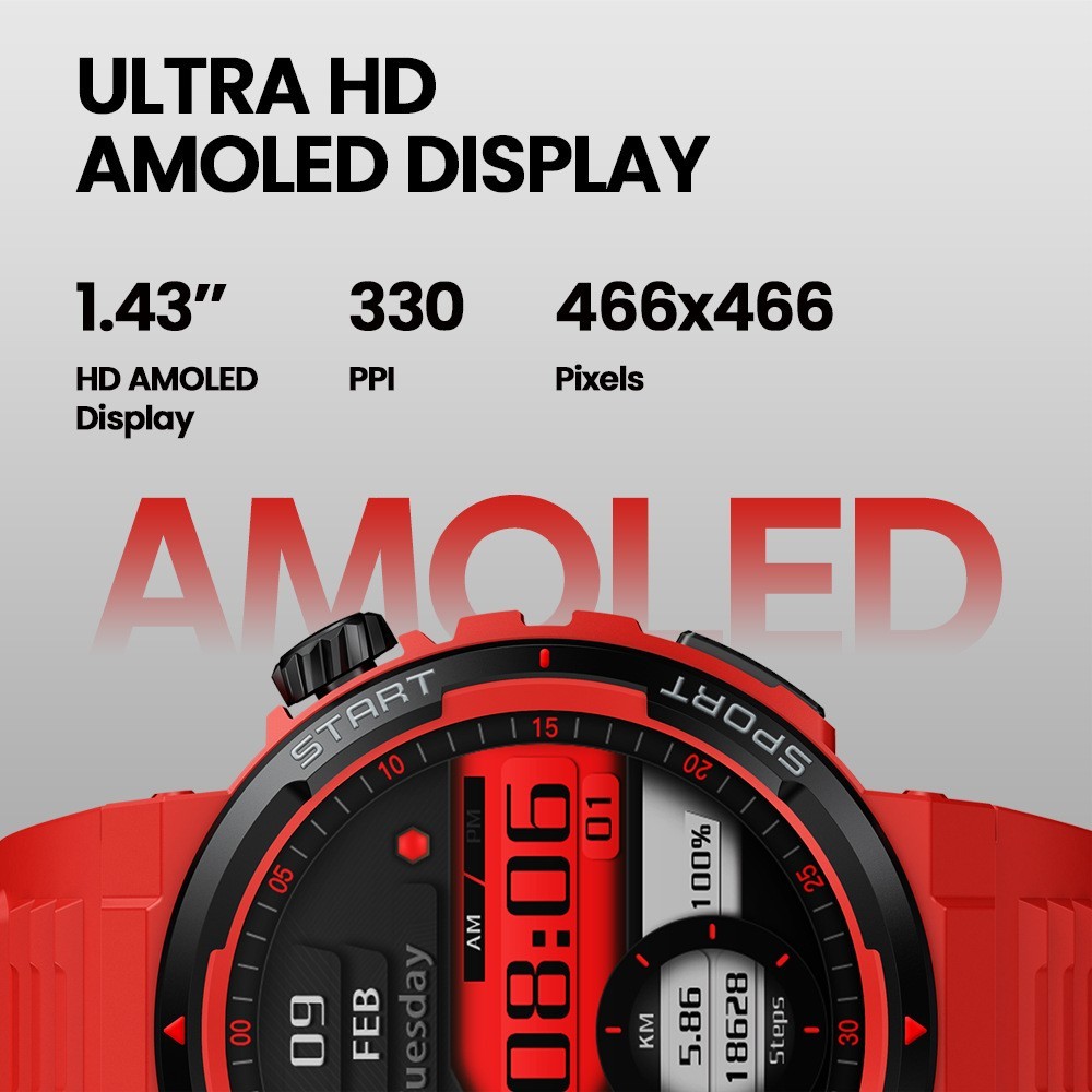 Zeblaze Ares 3 Plus 1.43” HD AMOLED Display Smart watch Bluetooth Phone Calling