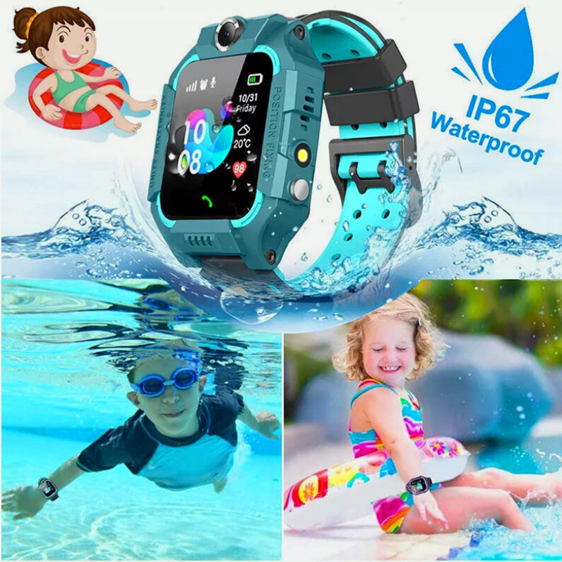 IP67 Waterproof Kids Smart Watch Camera GPS Tracker SOS Call Phone Watches