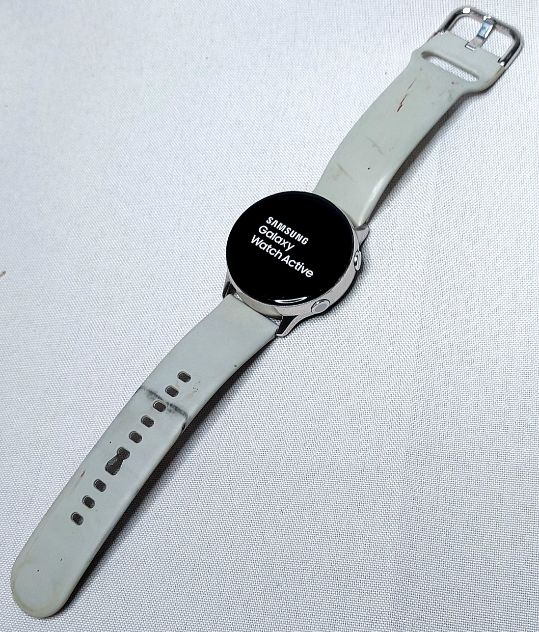 Samsung Galaxy Watch Active SM-R500 Smartwatch Silver Gray 40mm – Tested