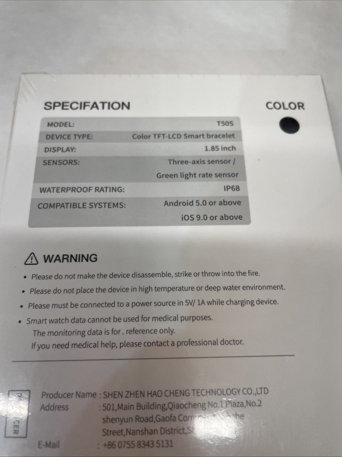 Smart Watch Fitness Tracker T70 & T50s. Android 5.0 or Up or iOS 9.0 or up. Lot