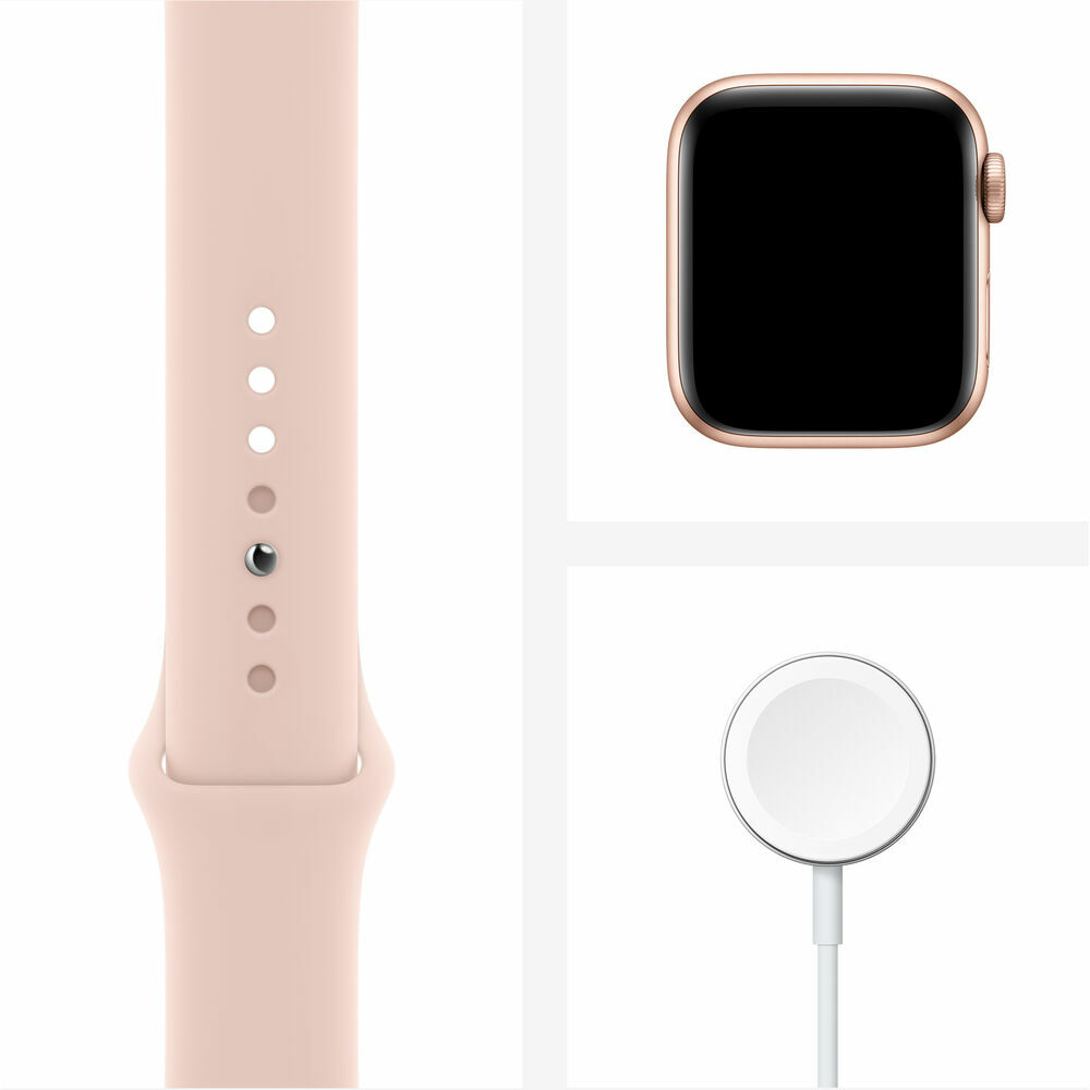 Apple Watch Series 6 40mm Gold Aluminum Pink Sand Sport GPS + Cellular M02P3LL/A