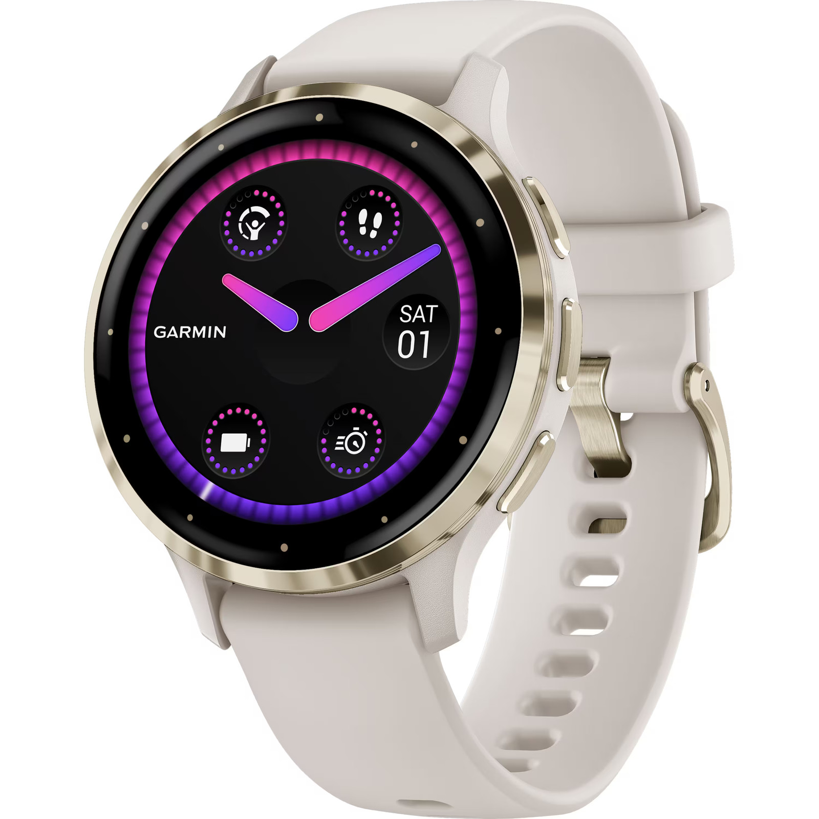 Garmin – Venu 3S GPS Smartwatch 41 mm Fiber-reinforced polymer – Stainless St…