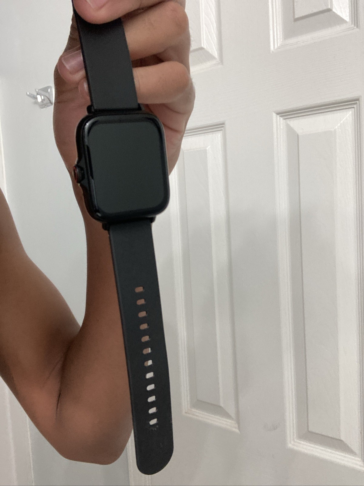 Apple Watch Series 8 45mm Midnight Aluminum Case with Sport Band, M/L (GPS +…